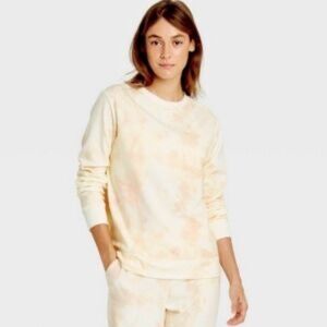 New Target sweatpants/pajama bottoms joggers. Light pink cream tie dye large